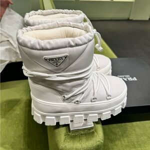 PRADA Nylon Gabardine Après Ski Boots 39/40